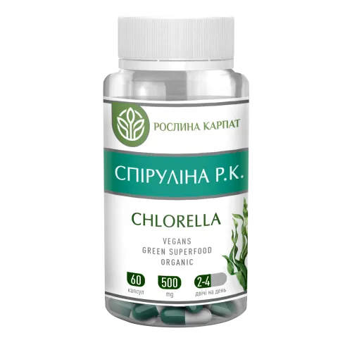 Спіруліна Р.К. Chlorella 60 кап.